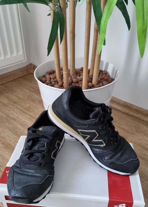 Adidasi New Balance 373 Black / Gold, dama, marimea 38