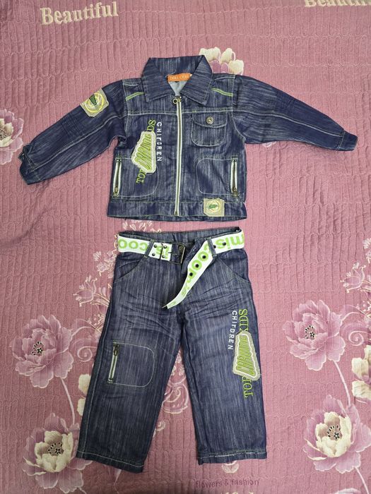 Джинсовый костюм для мальчика 2 года