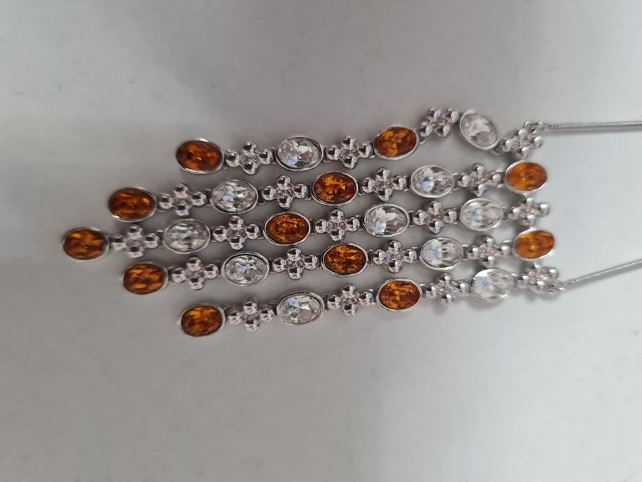 Набор бижутерии покрытый родием