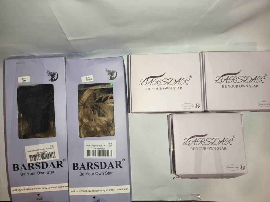 Lot 30 Extensii Păr BARSDAR (Sintetic Premium & Păr Uman) – Ideal Saloane / Engros