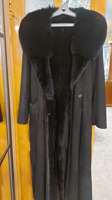 Дубленка с соболем и норкой