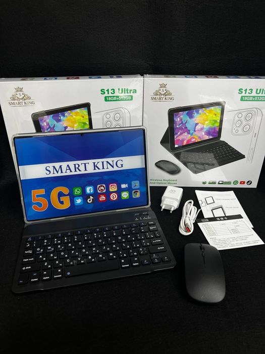 Планшет 18GB / 512GB / 5G / Bluetooth клавиатура