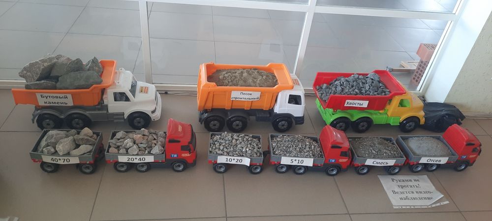 Ассортимент щебня