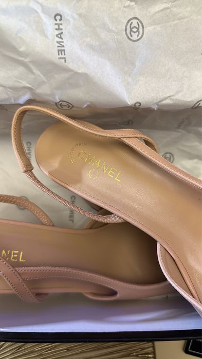 Туфли каблуки chanel слинбэки