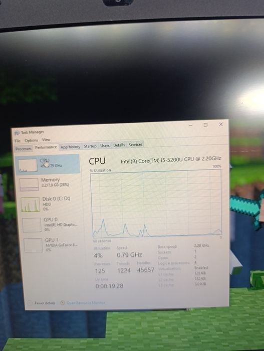 Laptop light gaming Acer e5 771g procesor i5 video nvidia 2 GB