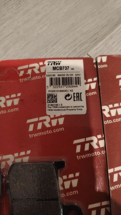 Plăcute frână motocicleta