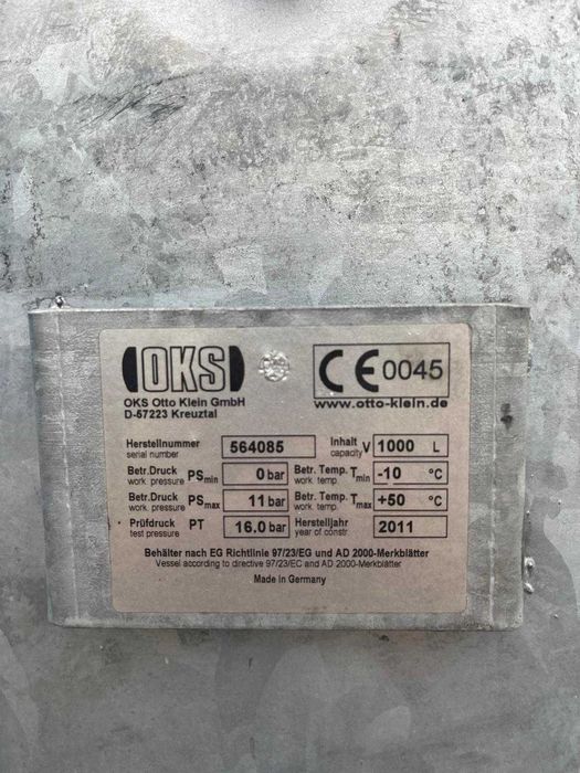 Rezervo de aer 1000 L galvanizat SH