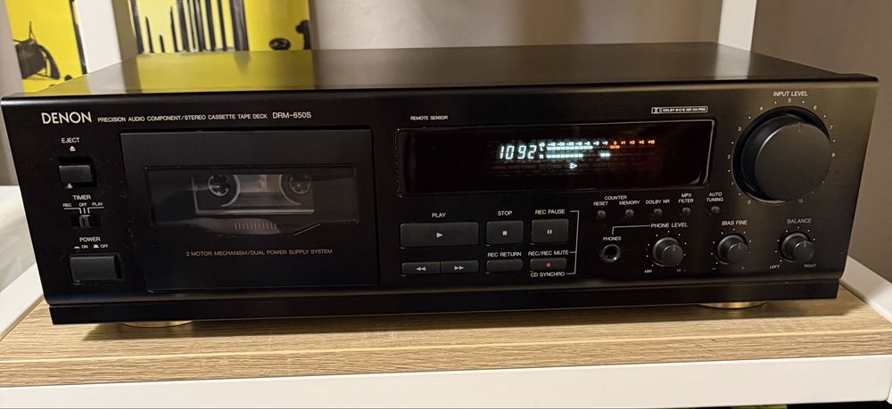Deck Denon DRM 650 S cu telecomanda Denon