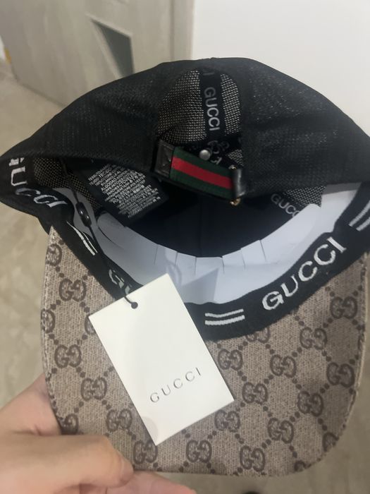 Șapcă gucci model cu șarpe bej