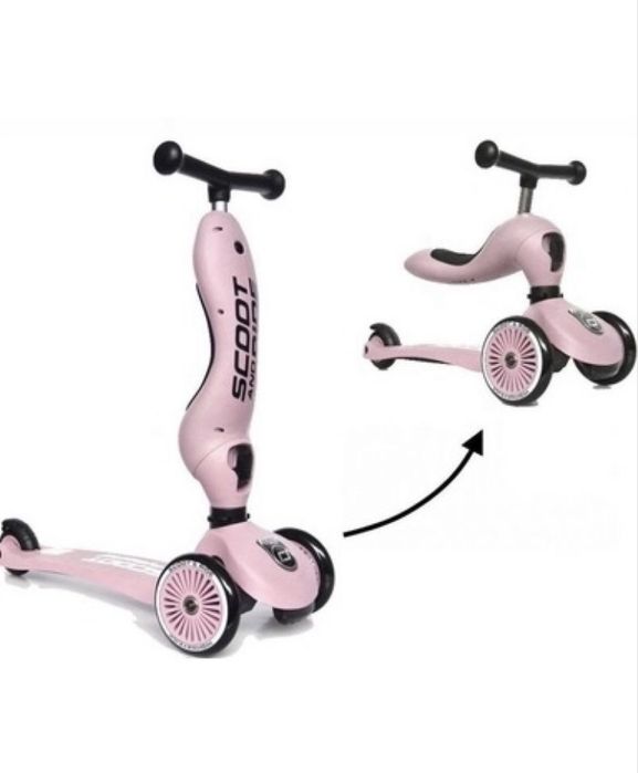 Розова тротинетка / колело Scoot and Ride