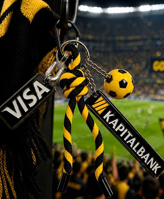 Памятный брелок от Visa Kapitalbank