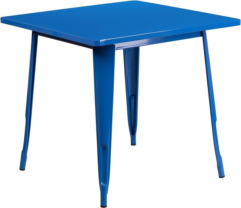 Квадратна метална маса за търговска и жилищна употреба, в 3 цвята