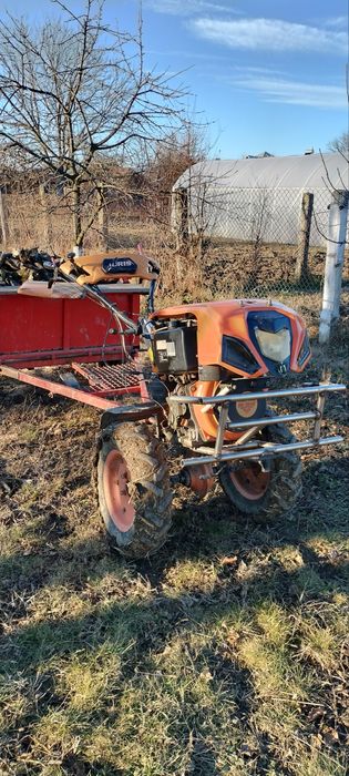 Motocultor ruris k1001 dizel cu remorca basculabila plug prasitoare