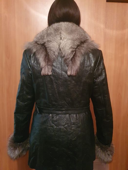 куртка кожаная зимняя