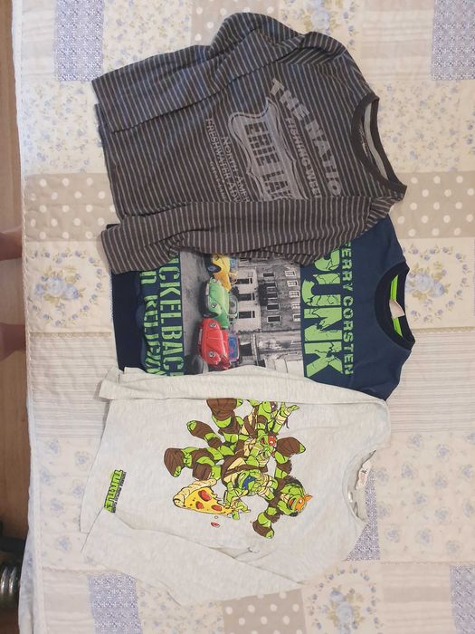 Детски блузи 3бр 6-8год до 128см момче