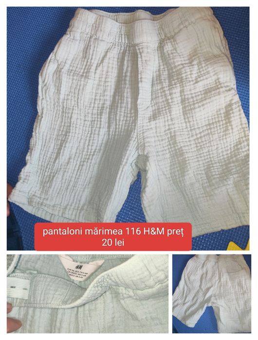Haine h&m și adidas  mărimea 110-116, cămașă și pantaloni scurți