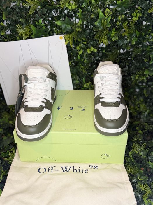 Adidasi/Sneakers Off-White OOO green and white | dustbag | MM2