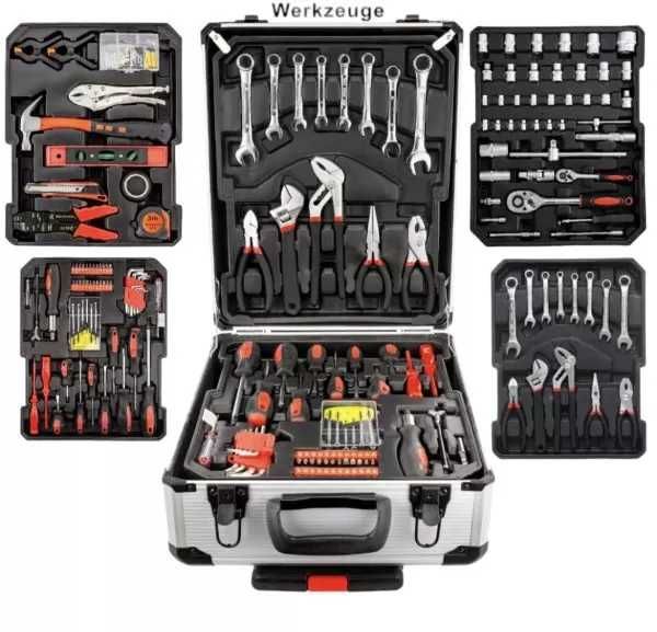 Куфар с колела - инструменти – 1050 части от хром-ванадиева стомана