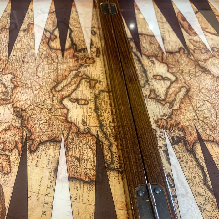 Премиум Табла Антична карта 48x48cm