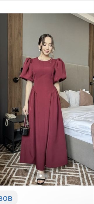 бордовое платье для вечера