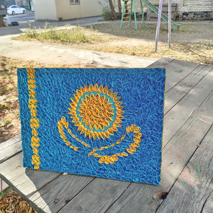 Поделки,флаг Казахстана