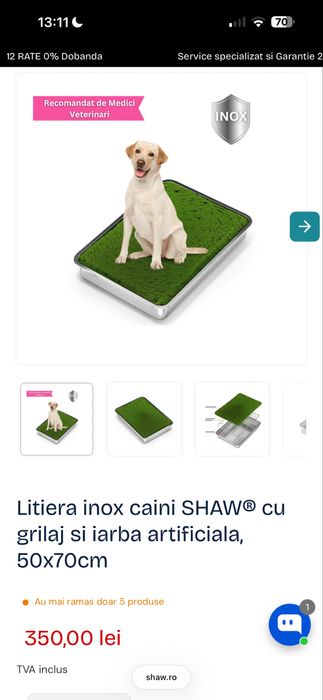 Litiera pentru caini