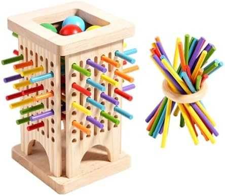 Нови Образователна дървена игра за броене и математика за деца Монтесори с пръчици за пътуване