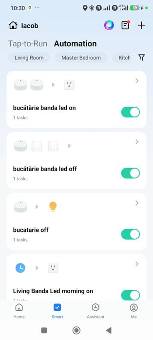 Automatizare Smart Home priza, switch, termostat, senzor Smart