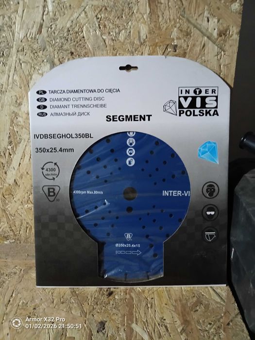 Disc diamantat segmentat 350mm (2 buc)