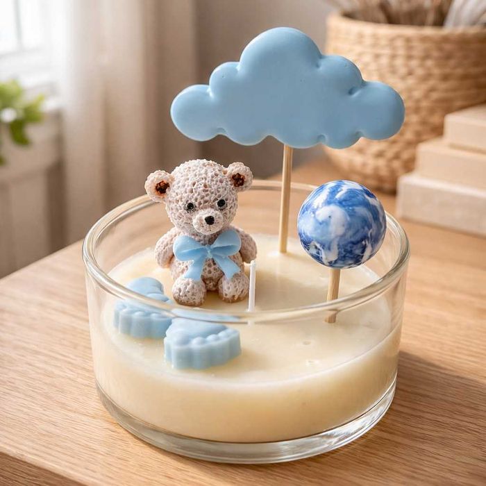 Соева свещ за кръщене и baby shower