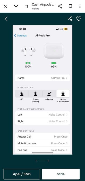 AirPods 2Pro noi