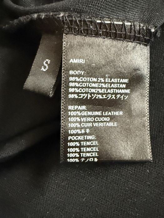 Tricou Amiri negru - S nou