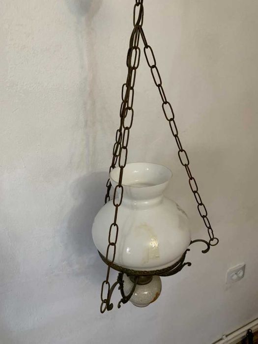 Aplica tavan cu abajur din sticla murano