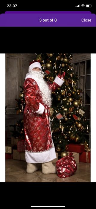 Прокат Костюма дед мороз и снегурочки