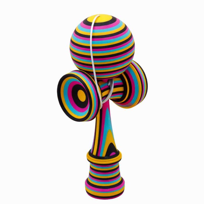 Kendama printată 3D, jucărie de îndemânare și coordonare, Multicolor