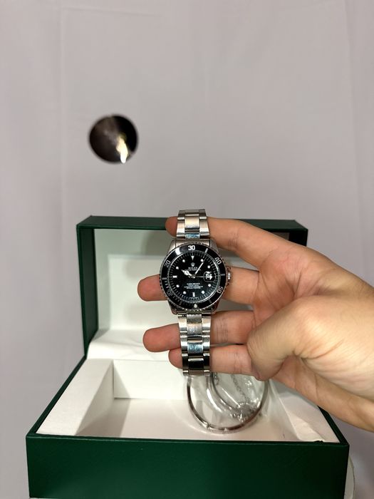 Ceas Rolex Argintiu Negru // Oyster Perpetual Date Submariner