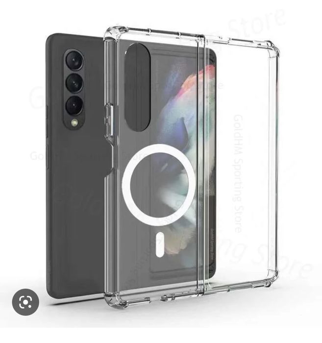 Samsung Z FLIP/FOLD 4 5 6 7 Husa Anti Soc Plastic Incarcare Wireless
