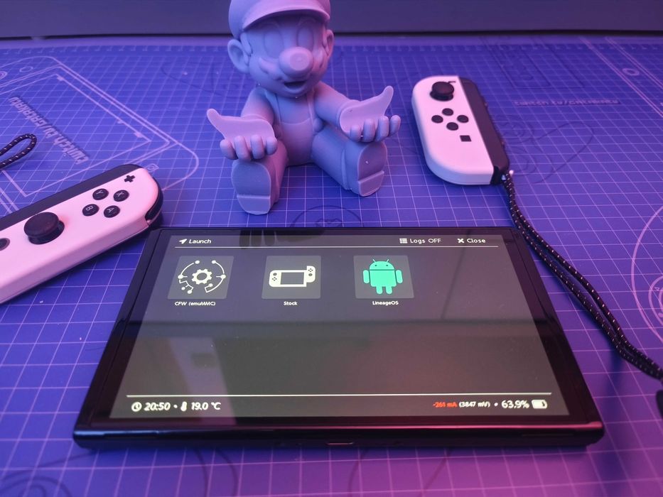 Nintnedo Switch OLED - 256 GB, с Android, Hekate и Armosphere