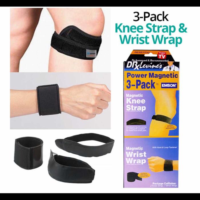 3в1 Магнитни наколенки + магнитна лента за ръка
