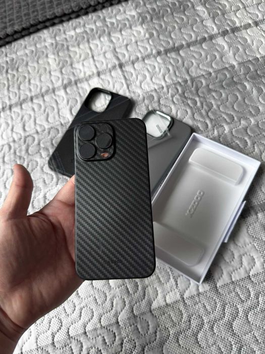3 броя оригинални кейса за iPhone 15 Pro Max (Spigen, KZDOO, Tech-Protect)