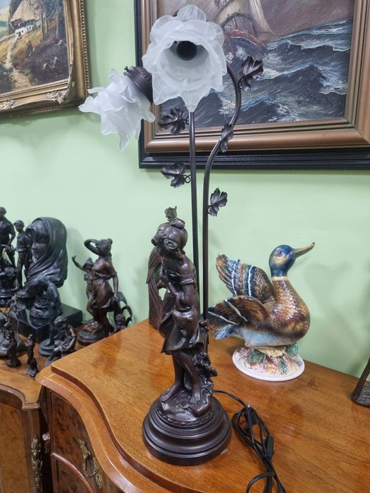 Страхотна антикварна фигура статуетка- Лоръл и Харди