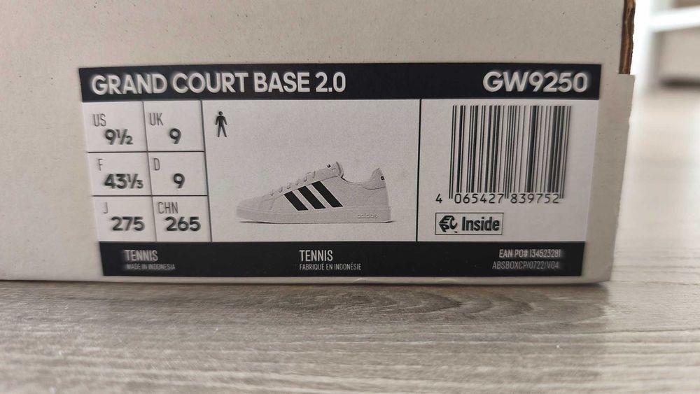 мъжки кецове Аdidas Grand Court Base 2.0, размер 43 1/3