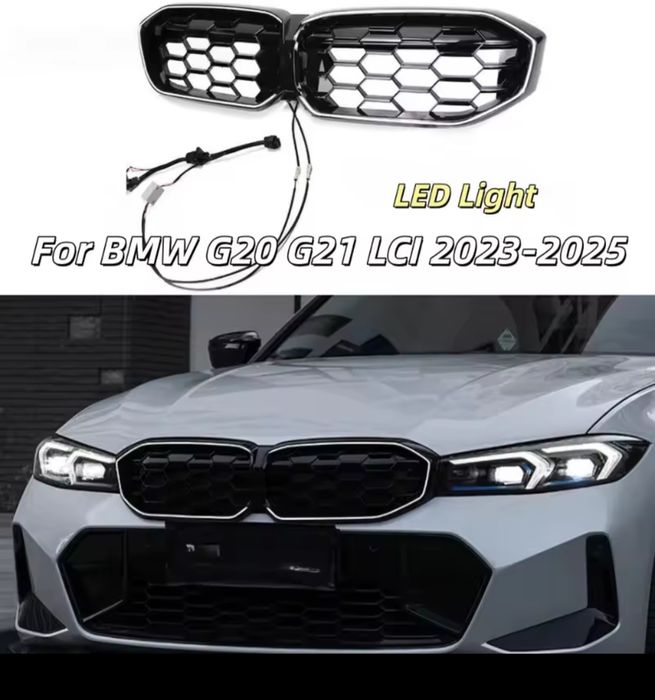 Светещи диамант бъбреци BMW 3 G20 G21 Facelift