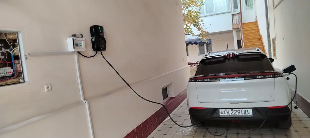 Электромобил зарядка установка