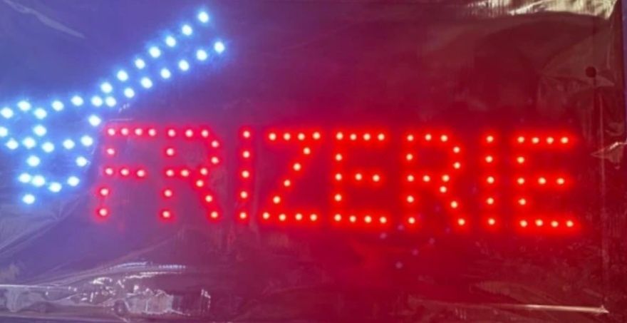 Reclama luminoasa led Bar Welcome,Bar,Pizza,Cazare,Frizerie,Florarie