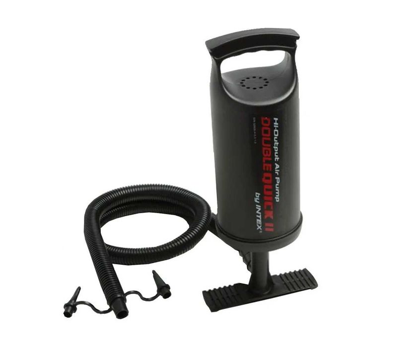 Нов двуместен каяк Intex Explorer K2 с помпа 2 ауминиеви гребла и сак надуваема лодка