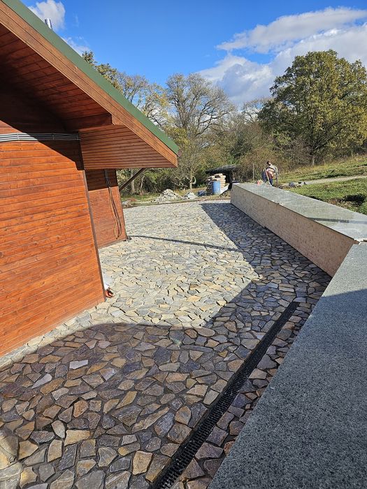 Piatra naturala de munte de Grecia 100%. Lucrez în toată Țara