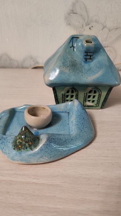 Домик керамический с подсветкой