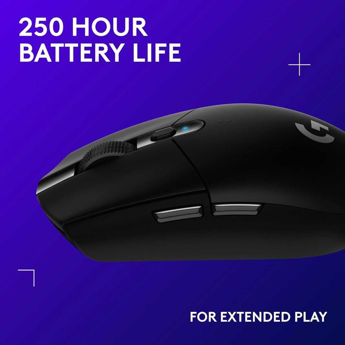Logitech G305 LIGHTSPEED безжична геймърска мишка -HERO 12K, 6 бутона