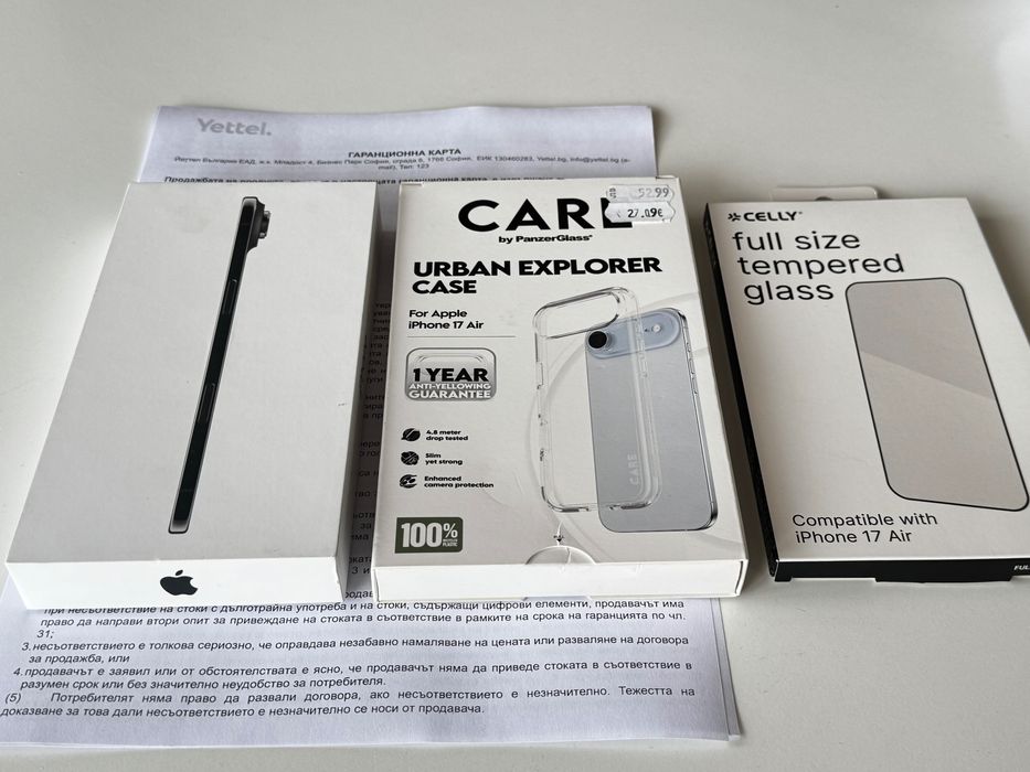 НОВ! Iphone Air 256GB Black Гаранция 3 години
